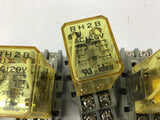 IDEC RH2B-U AC 120V Relay Lot Of 4