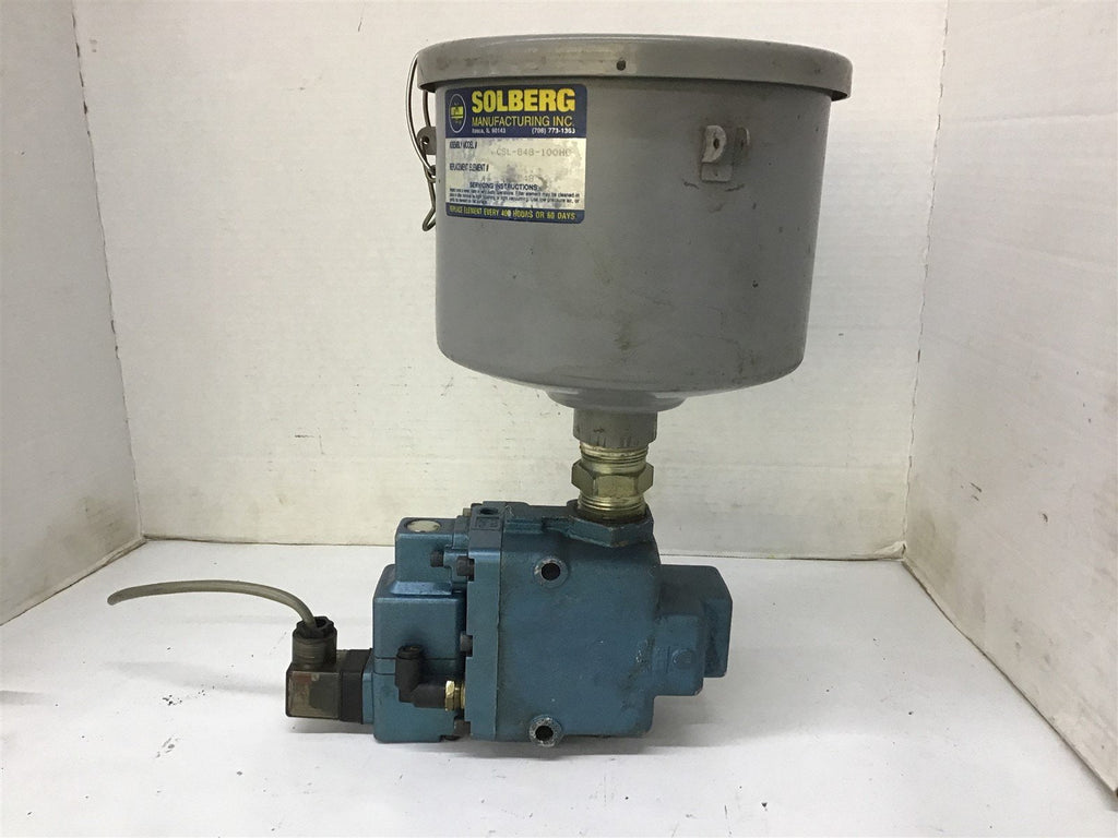 MAC 250B-521JC 5733-521JC 150PSI 24 VDC Valve W/ Soleberg CSL-848-100HC Filter