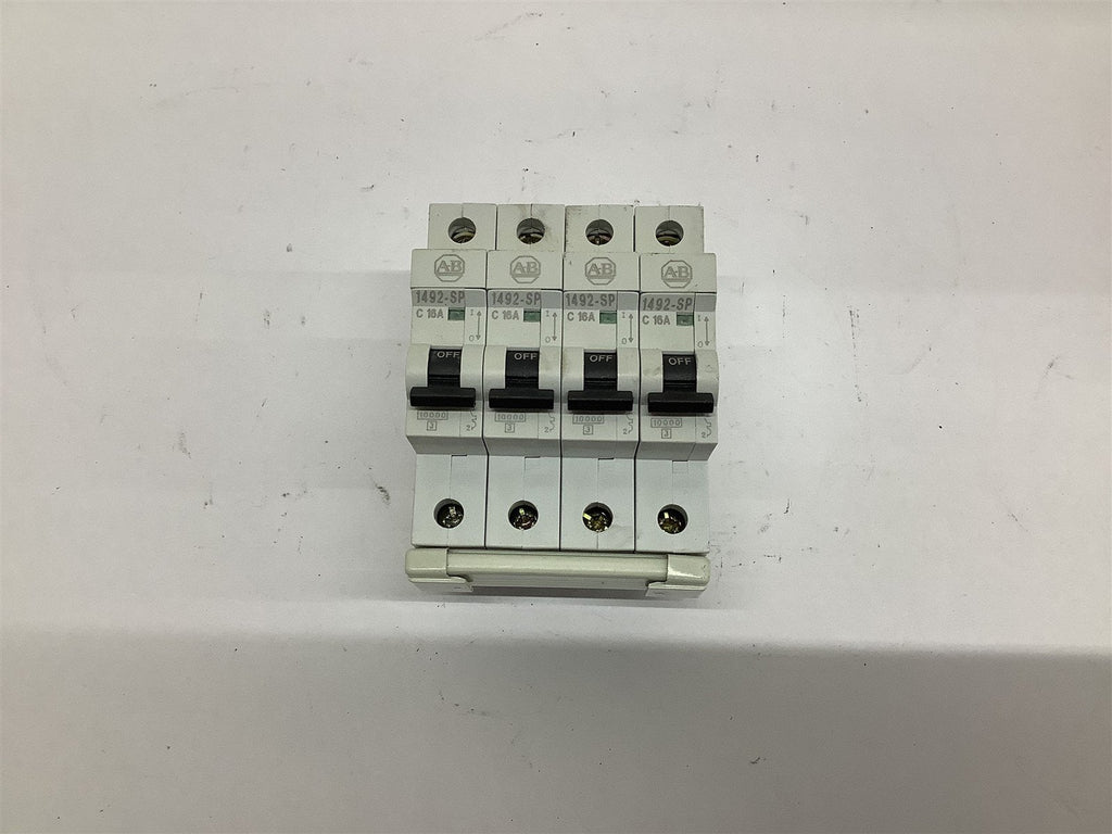 Allen-Bradley 1492-SP 16A Circuit Breaker Lot Of 4