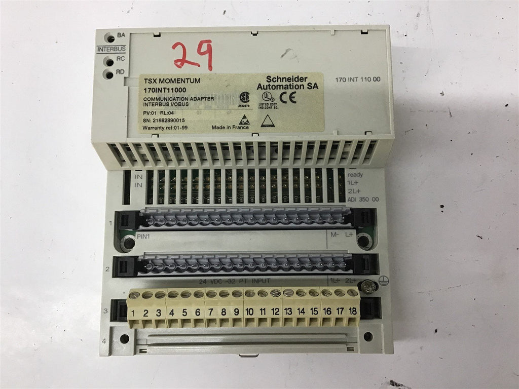 Schneider 170ADI35000 170INT11000 24VDC Communicator Adaptor