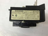 Siemens 3UA48 01-0GZ ULR Relay 1-1.5 Amp 600 Vac