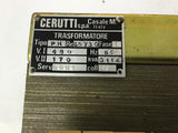 Cerutti PA 65730 Transformer 480 Pri Volts 170 Sec Volts 0114 KVA