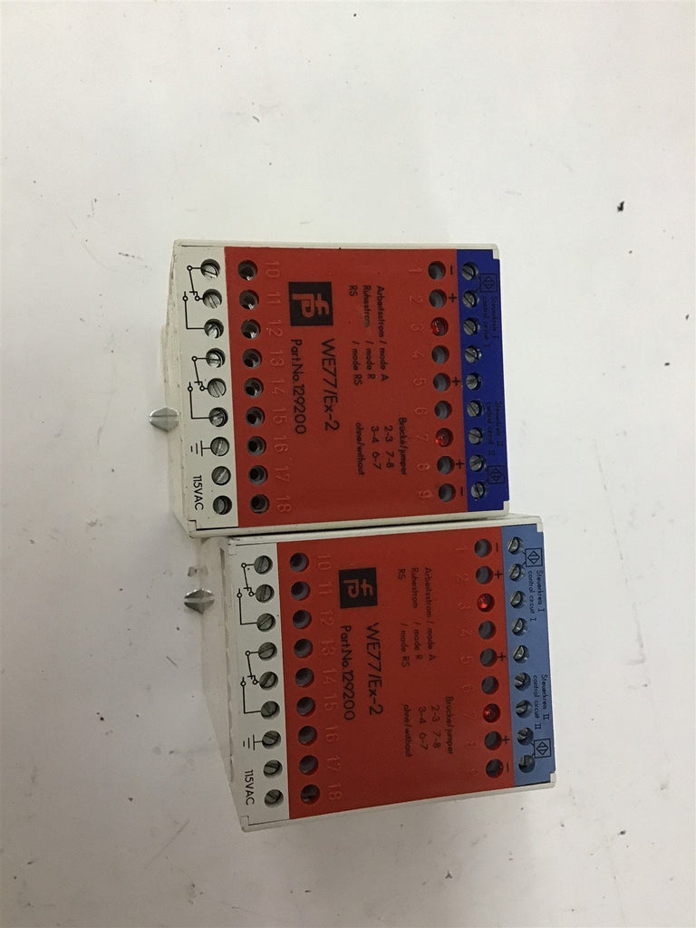 Pepperl Fuchs WE77/EX-2 Switching Relay Lot Of 2