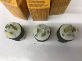 Hubbell HBL4770C Twist Lock Plug Lot Of 3