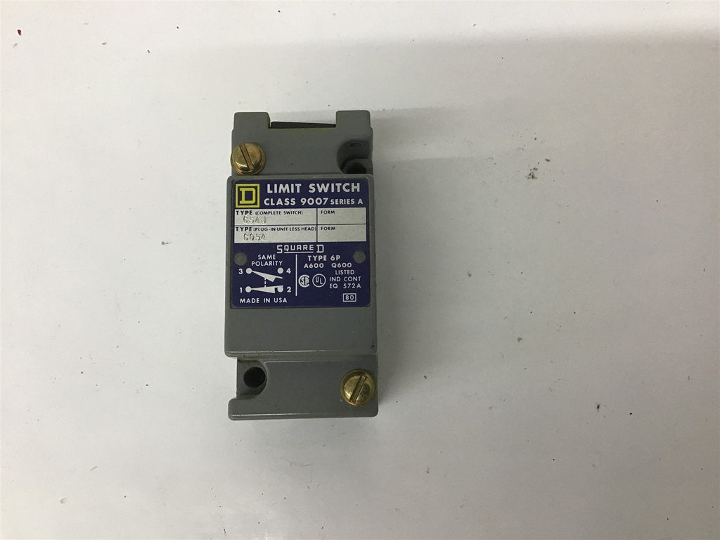 Square D 9007 C54J Limit Switch Body