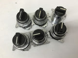 Assorted Selector Switches Lot Of 6