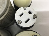 Assorted Plugs And Receptacles Lot Of 5