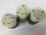 Hubbell Assorted Receptacles Lot Of 3