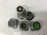 Assorted Furmas Pushbuttons And Bases Lot Of 5