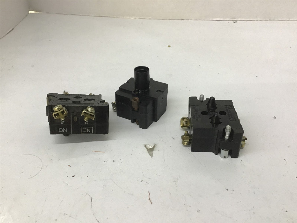 Cutler Hammer 10250T/9001 Contact Block Lot Of 3