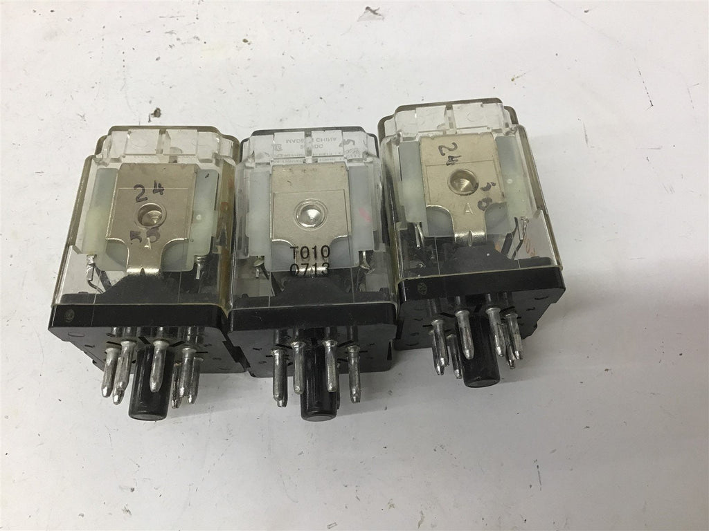 Potter Brumfield KRPA-11DG-24 24 VDC 250 VAC 1/3 HP Relay Lot Of 3