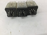 Potter Brumfield KRPA-11DG-24 24 VDC 250 VAC 1/3 HP Relay Lot Of 3