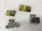 Assorted Relays And Base Lot Of 8