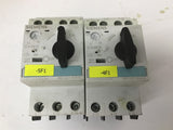 Siemens 3RV1021-0KA10 Manual Motor Starter Circuit Breaker Lot Of 2