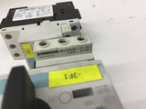 Siemens 3RV1021-0KA10 Manual Motor Starter Circuit Breaker Lot Of 2