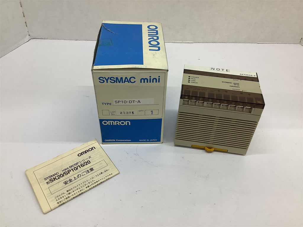 Omron SP10-DT-A Sysmac Mini Programmable Controller 24 VDC