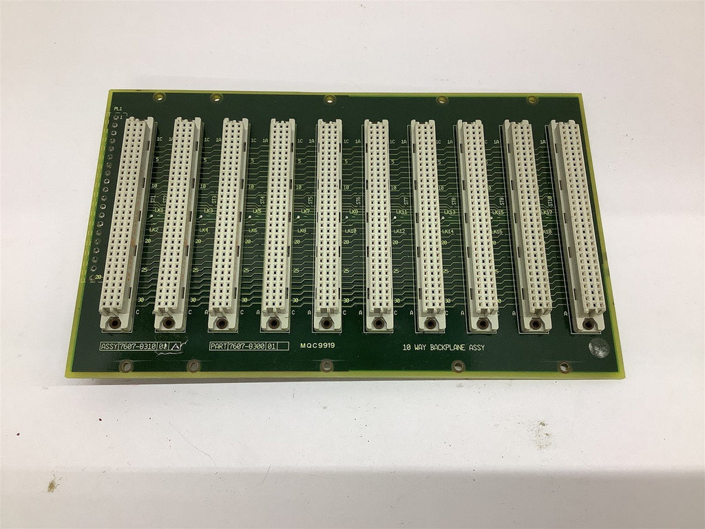 10 Way Backplane Assy 7607-8310 01 A Electrical Board