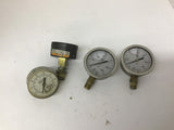 McDaniel Controls 30 PSI/600 PSI /Boston Gear/ USG Air Pressure Gauge Lot Of 4