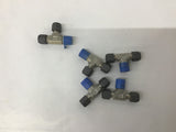 Parker 316 Hydraulic / Pneumatic Fittings 1/4" T Fittings Lot Of 5