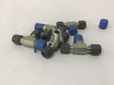 Parker 316 Hydraulic / Pneumatic Fittings 1/4" T Fittings Lot Of 5