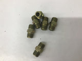 Hydraulic / Pneumatic Fittings 3/8x16 Threaded Lot Of 6