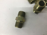 Hydraulic / Pneumatic Fittings 3/8x16 Threaded Lot Of 6