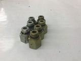 Hydraulic / Pneumatic Fittings 1/2" Inside/Outside Thread Couplings Lot Of 7