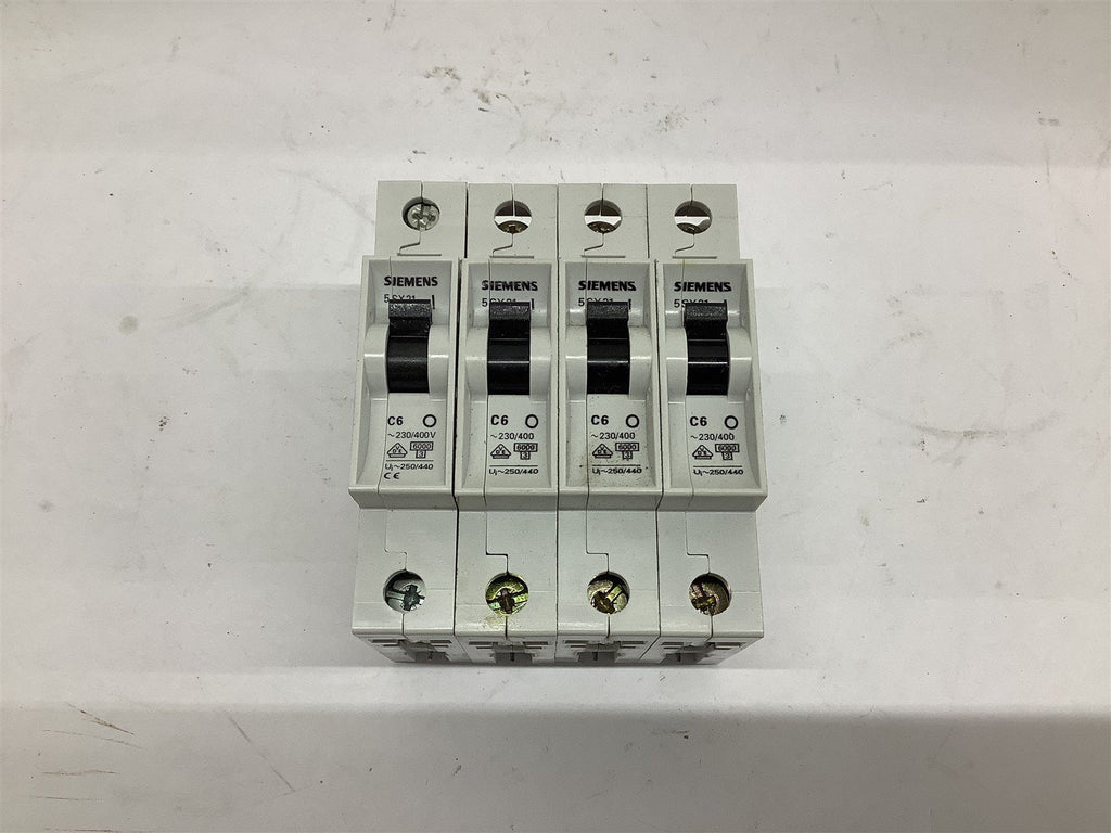 Siemens 5SX2 Circuit Breaker 277 V 1 P Lot Of 4