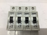 Siemens 5SX2 Circuit Breaker 277 V 1 P Lot Of 4