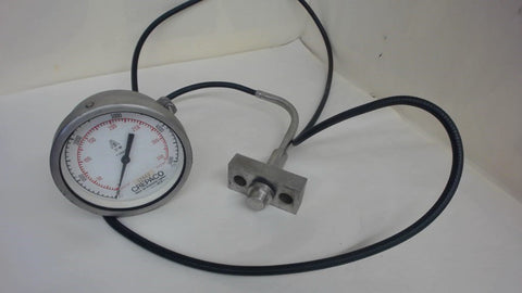 CREPACO PROCESS AND REFIGERATION EQUIPMENT 0-5000 PSI HYDRAULIC GAUGE, 32642