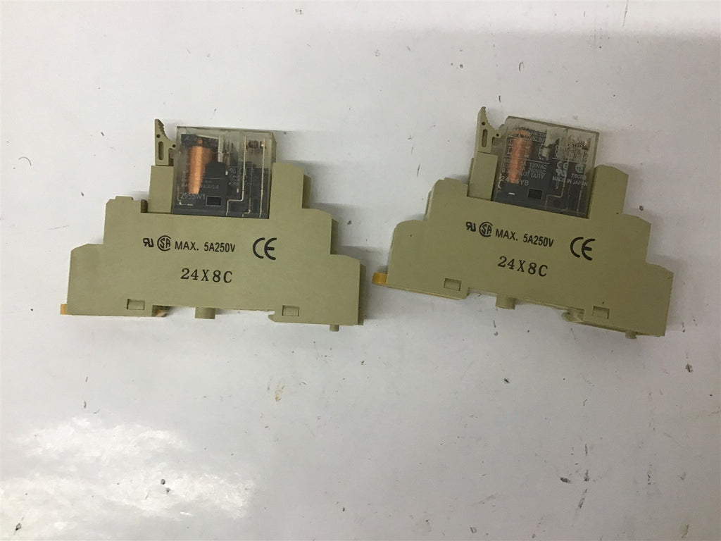 Allen-Bradley 700-HK32A1 Relay W/ 24X8C Base Lot Of 2