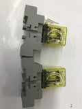 IDEC RY4S-U Relay W/ Base Lot Of 2