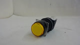 LOT OF 7 IDEC HA-C00 YELLOW INDICATOR PILOT LIGHT