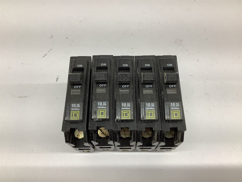 Square D LP-8162 Circuit Breaker 30 Amp 120/240 V 1 P Lot Of 5