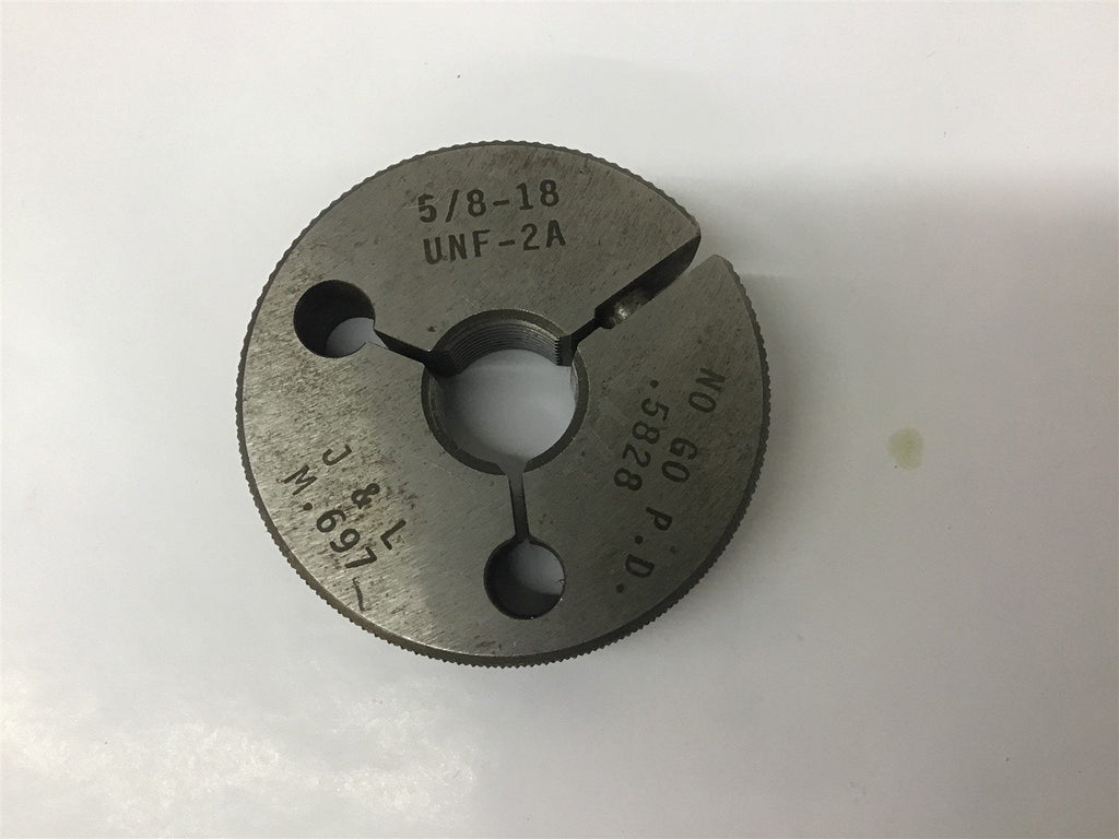 J & L 5/8-18 UNF-2A Thread Ring Gage GO .5828