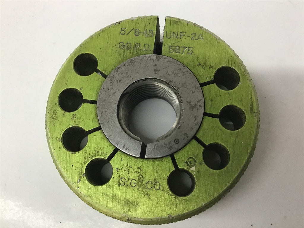 S.G. Co 5/8-18 UNF-2A Thread Ring Gage GO .5875