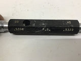 Gage Assembly Co 9/16-18 UNEF-2B Thread Plug Gage GO .5264 NOGO .53223