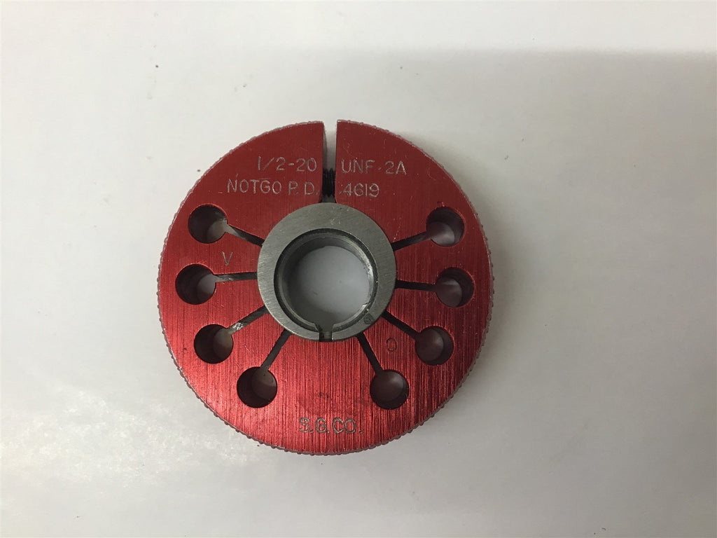 SGCO 1/2-20 UNF-2A Thread Ring Gage NO GO .4619