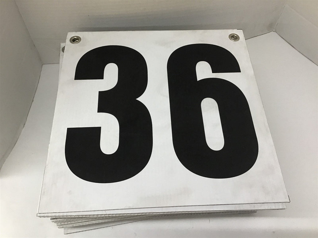 12" x 12" Numbers Lot Of 28