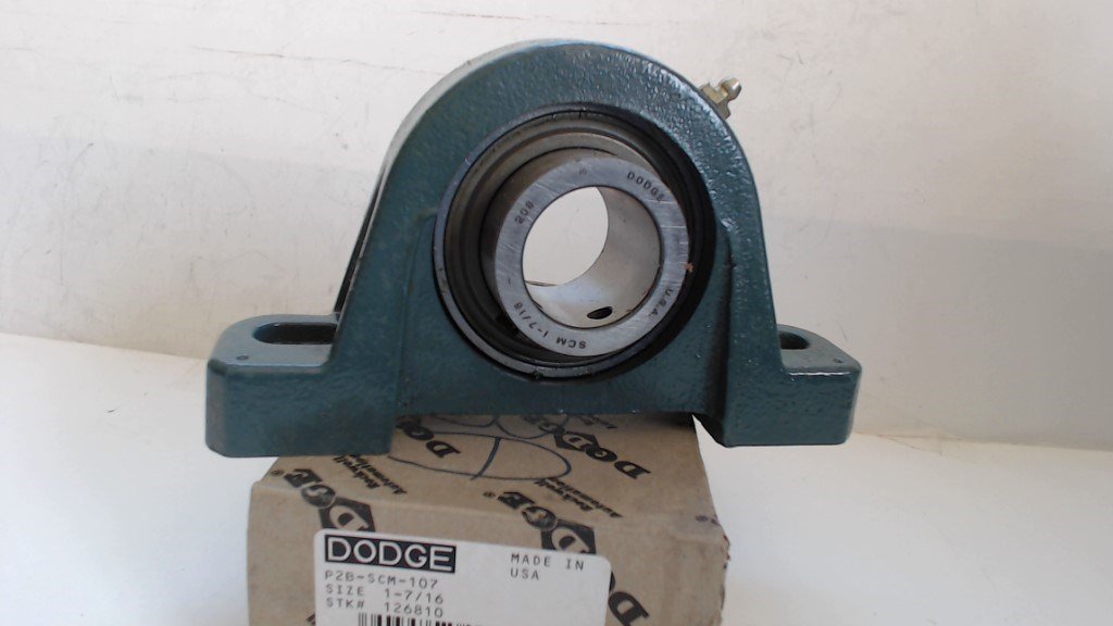 DODGE PILLOW BLOCK BEARING -  P2B-SCM-107 - SIZE 1 7/16" BORE - NEW