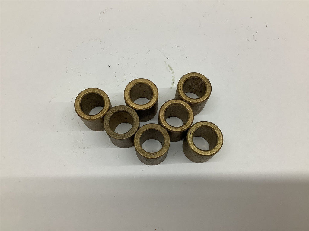 Brass Bushing L 7/8" OD 3/4" ID 1/2" Lot Of 7