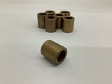 Brass Bushing L 7/8" OD 3/4" ID 1/2" Lot Of 7