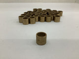 Brass Bushing L 9/16" OD 5/8" ID 1/2" Lot Of 34