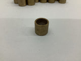 Brass Bushing L 9/16" OD 5/8" ID 1/2" Lot Of 34