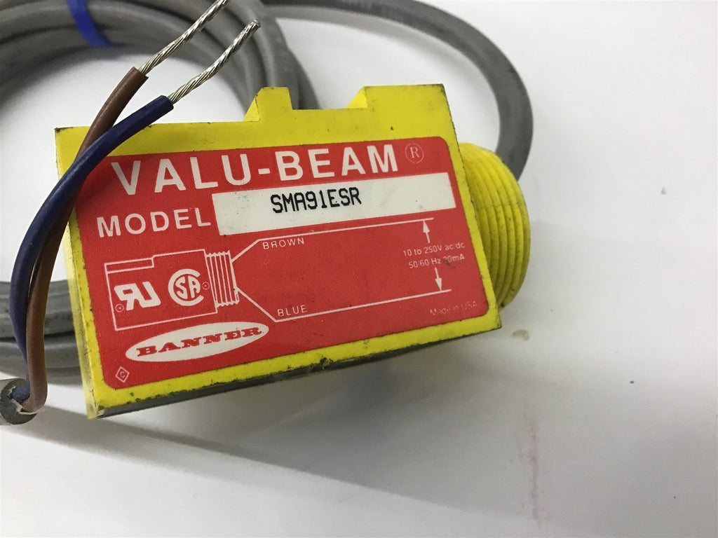 Banner SMA91ESR Valu-Beam 10-250 V AC Dc 20 MA