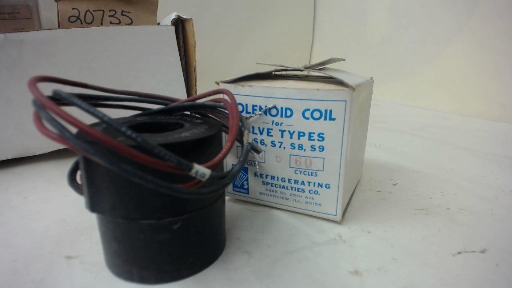 REFRIGERATING SPECIALTIES CO. SOLENOID COIL 230 VOLTS, 60 CYCLES 37 WATTS