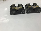 Bussmann H25030 Fuse Holder W/ Two Fuses Lot Of 3