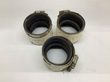 TBA NHC-2 No Hub Coupling Cast Iron 2" Coupling Lot Of 3