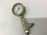 Noshok Pressure Gauge 300 PSI W Valve 9/16" Ports