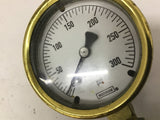 Noshok Pressure Gauge 300 PSI W Valve 9/16" Ports